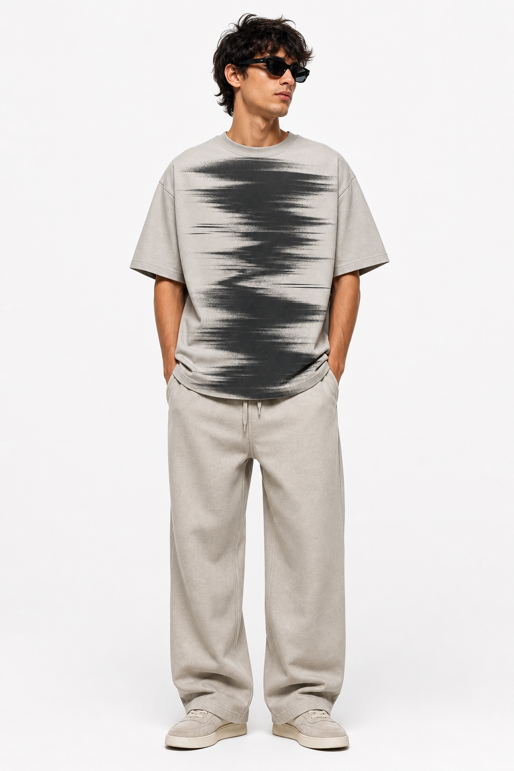 Soft Static Tee on model