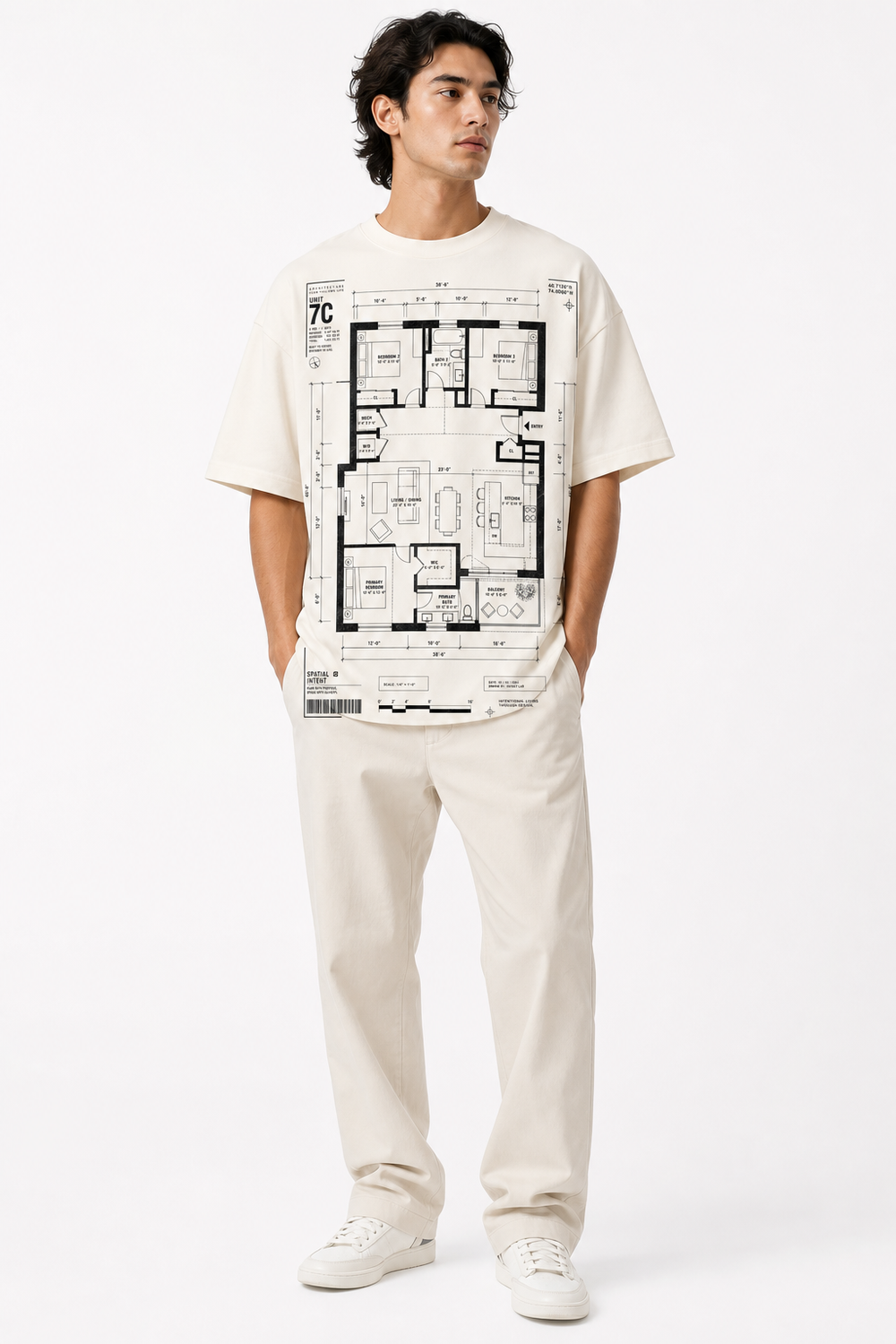 Gallery Floor Tee on model